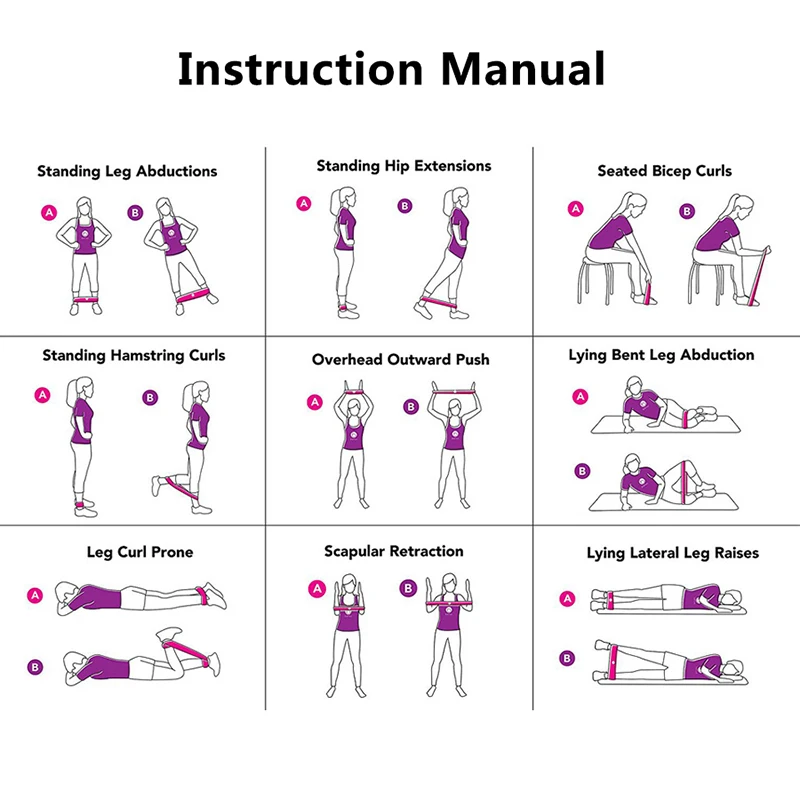 

Yoga Training Fitness Gum Exercise Strength Power Legs Resistance Bands Pilates Rubber Fitness Bands Crossfit Workout Equipment