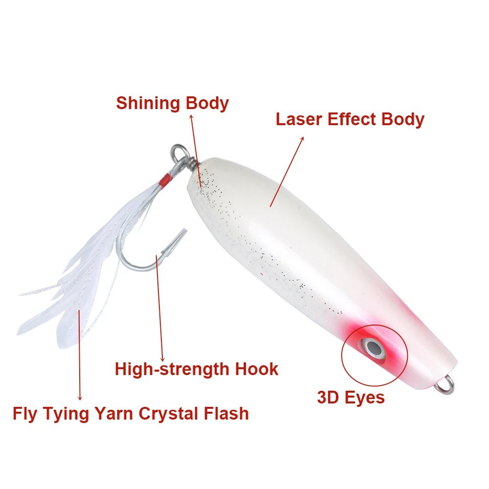 Деревянная Приманка для рыбалки Поппер ручная работа рыболовные Троллинговые