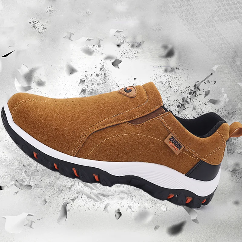 Кроссовки мужские на плоской подошве без шнуровки серого цвета | Спорт и