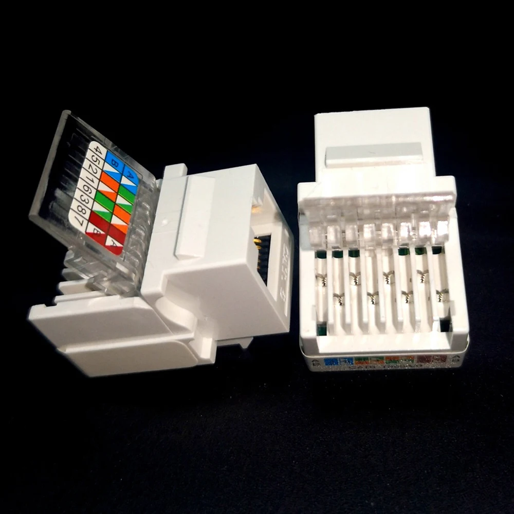 Гнездовой разъем RJ45 Cat6 UTP сетевой модуль для настенной пластины бесплатный