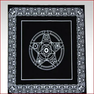

Tarot Black Tablecloth Non-Woven Cloth Divination Tablecloth 49*49cm