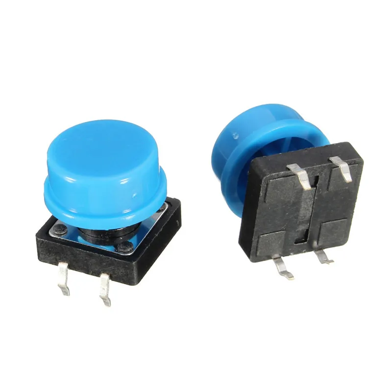 20 шт. 4 контактный синий Тактильный кнопочный переключатель мгновенные тактовые