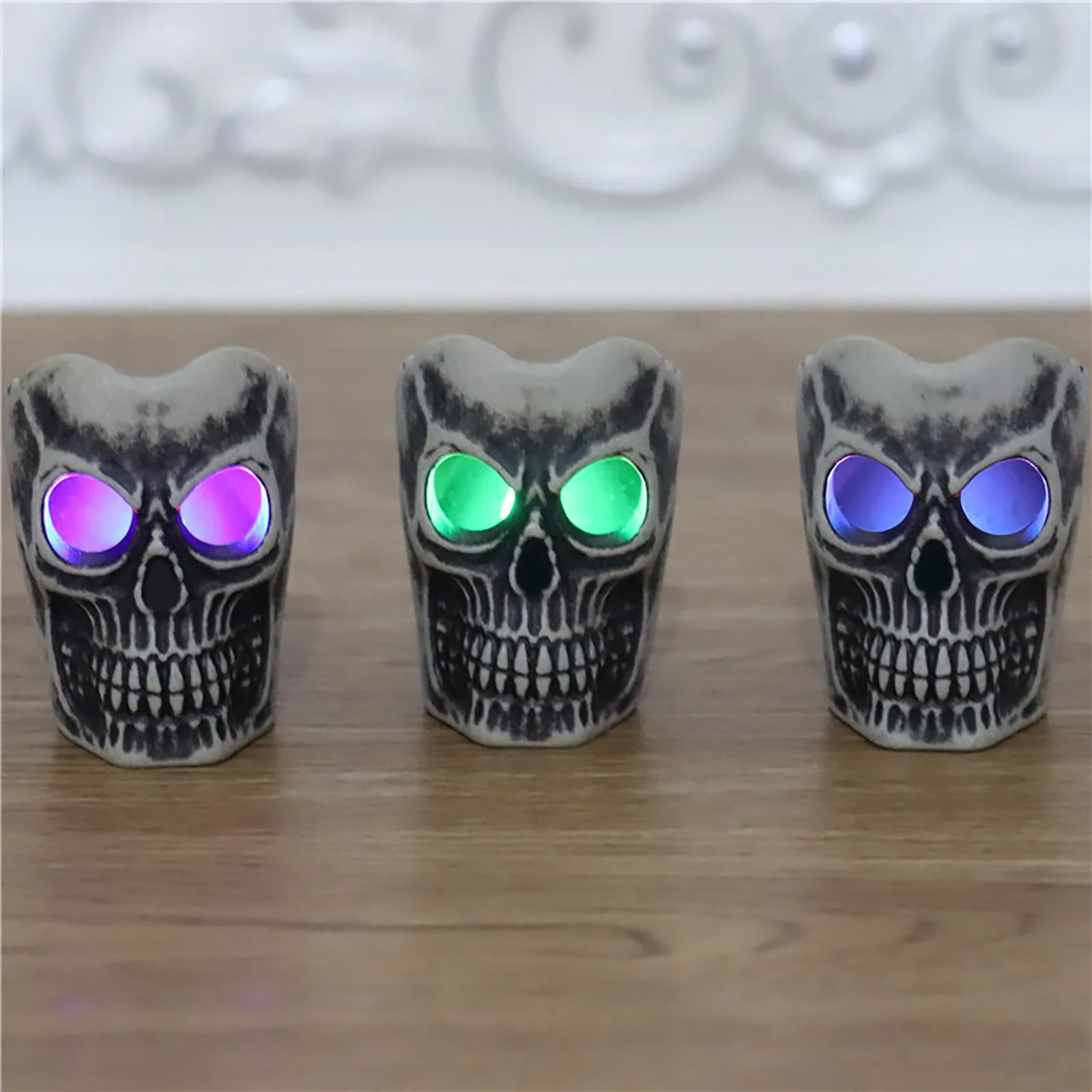 2021 Halloween skull light LED electronic glowing night ornaments for decoration | Дом и сад