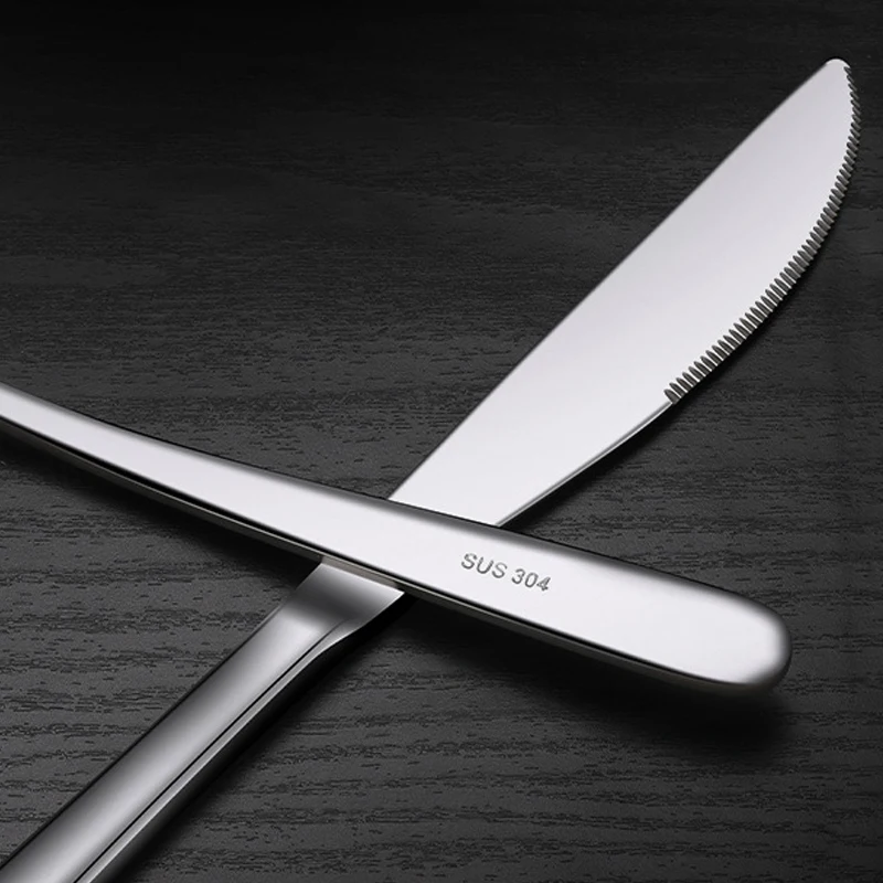 

Dinner Spoon Set Stainless Steel 6/12 pcs Round/Pointed Serving Spoon sets Dinner Spoons Tableware Dessert Spoons Drop Shipping