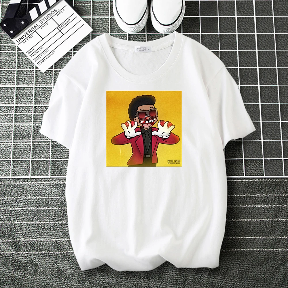 

The Weeknd Star Funko Pop Music Fashion T Shirt Brand Casual Loose Tops Male Hip Hop Harajuku T-Shirts