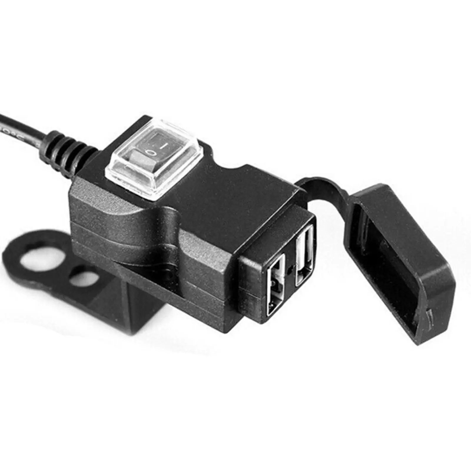 

Synthetic Plastics Motorcycle Dual USB Charger Adapter Waterproof Accessoires