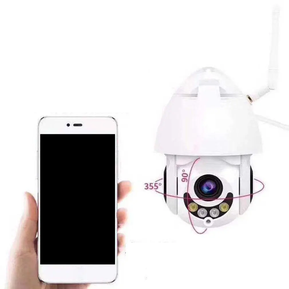 Беспроводная камера видеонаблюдения 320/720 P 7 светодиодов Wi-Fi поворот на 1080