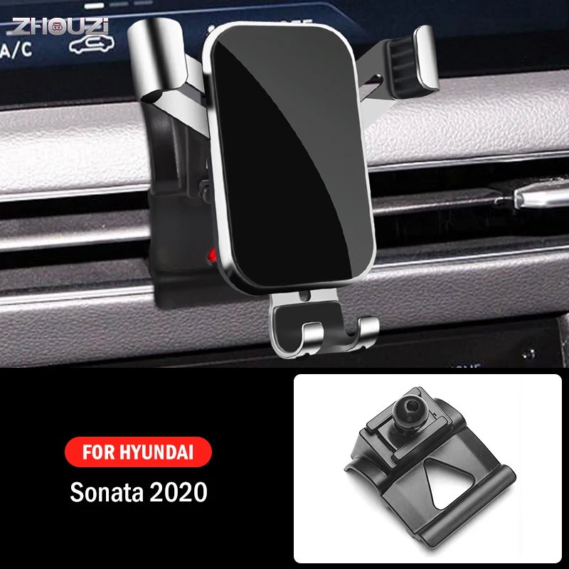 

Car Mobile Phone Holder Special Air Vent Mounts GPS Stand Gravity Navigation Bracket For Hyundai Sonata 10 2020 Car Accessories