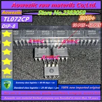 aoweziic 2022 100pcslot 100 new imported original tl072cp tl082cp dip 8 dual channel operational amplifier ic chip