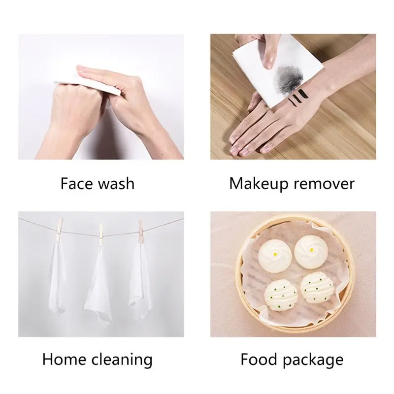 50/100 шт Одноразовые Уход за кожей лица Полотенца хлопок лицевые маски одноразовые