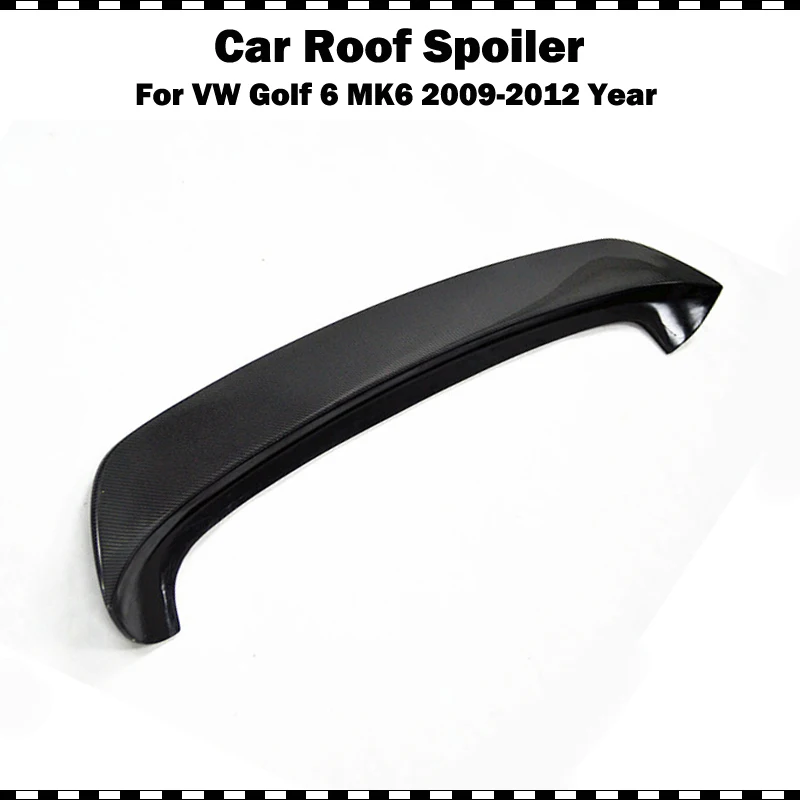 Карбоновый задний спойлер для крыши Golf 6 REVOZPORT стандартного бампера VW VI MK6 (не