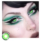 Контактные линзы для красоты глаз, фиолетовые зеленые и синие линзы, натуральные, мягсветильник, легкие, 1 пара