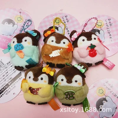 

Cute penguin cartoon Koupen Chan Series of widgets Plush toy doll pendant bag pendant Key chain Penguin furnishing articles