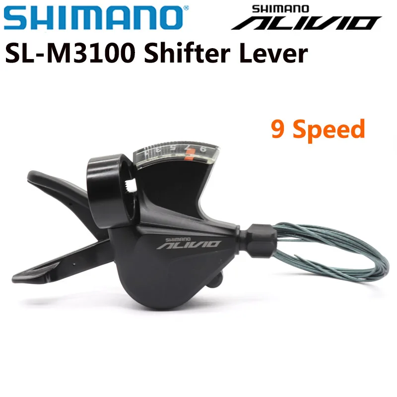Переключатель передач велосипеда SHIMANO Alivio 9 speed SL M3100 Right Rapidfire Plus зажимной рычаг Band