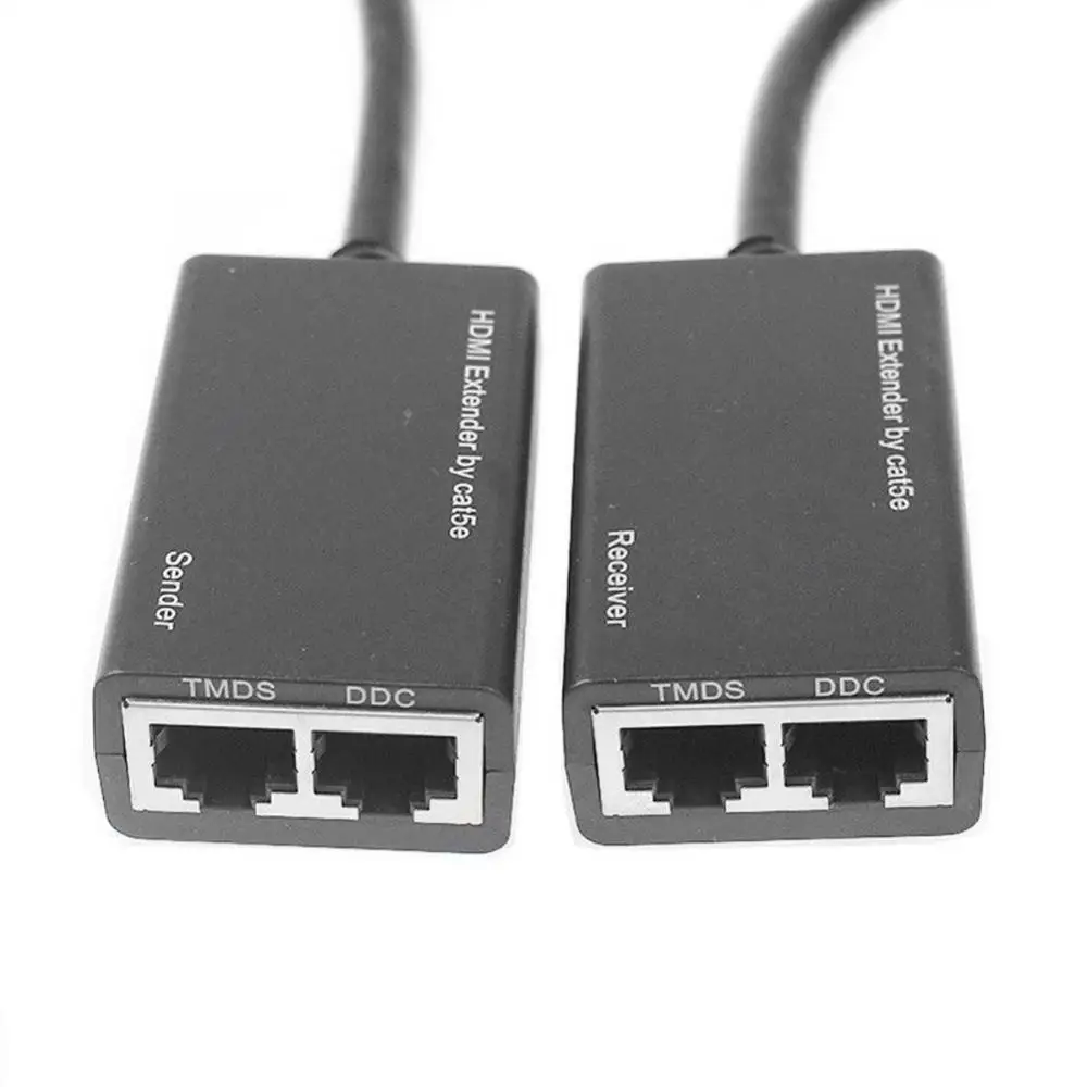 2 шт. HDMI-совместимый с 3D 1080P RJ45 Cat5e/6 LAN Ethernet Balun удлинитель Ретранслятор адаптер |