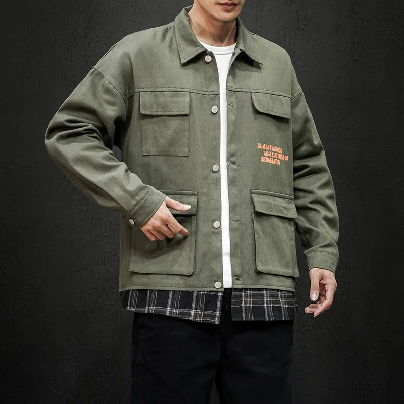 Куртка-карго Мужская осенняя оверсайз 5XL | одежда