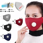 Многоразовые фильтры для масок PM2.5, хлопковая дыхательная маска для лица, легкая, дышащая, Пыленепроницаемая, антидымчатая маска для взрослых