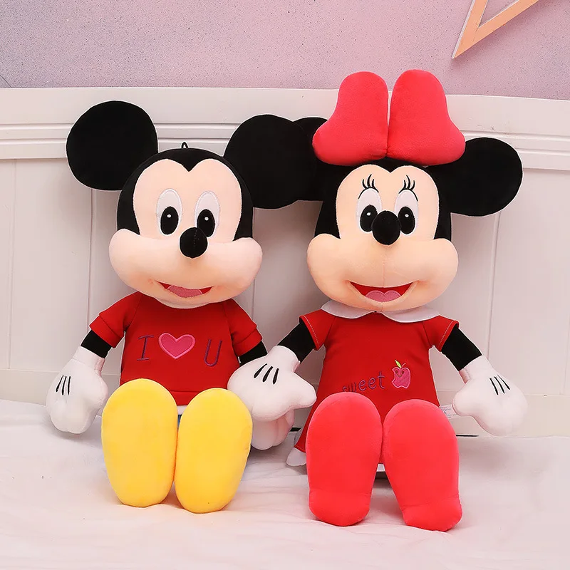 

Disney Mickey Mouse Minnie Plushie Toys For Children Anime Plush Pillow Pp Cotton Kawaii Cartoon Doll Gift For Kids Stuffed Toys