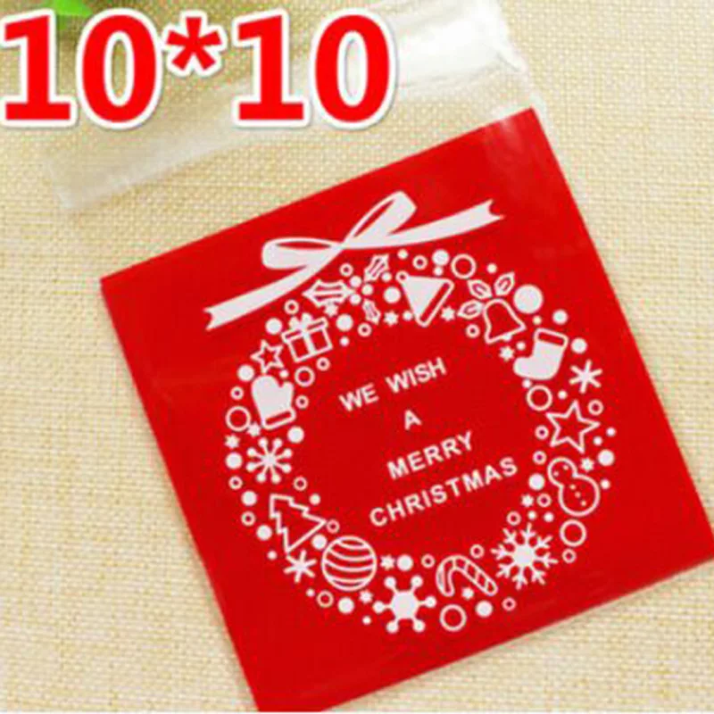 100 шт рождественские вечерние упаковки для печенья/лунного торта/печенья/конфет |