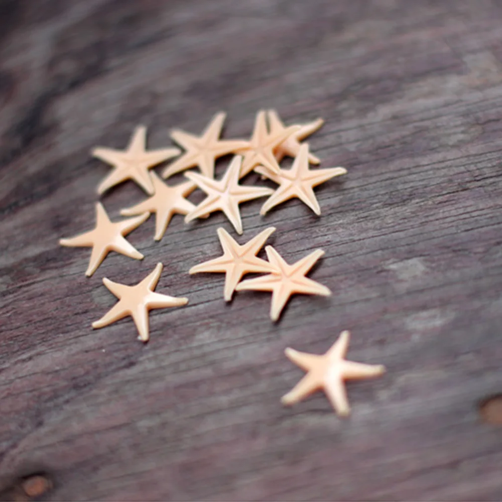 Starfish Beach Crafts Beautiful Pvc 50 Pcs Hand Picking Filling Garden Decoration Mini | Дом и сад