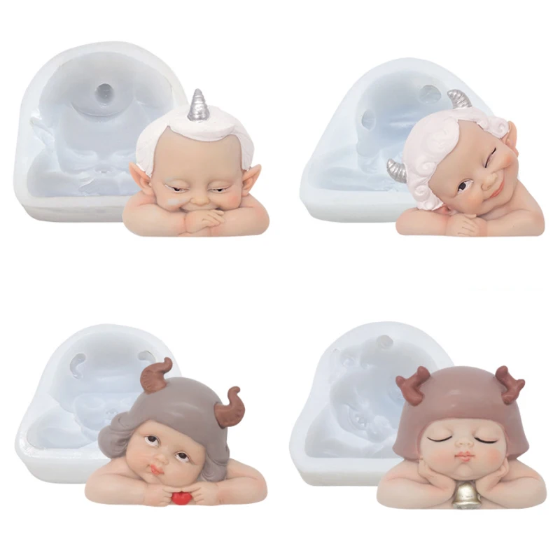 

Baby Elf Angel Mould Silicone Mold Fondant Cake Decorating Tool Gumpaste Sugarcraft Chocolate Forms Bakeware