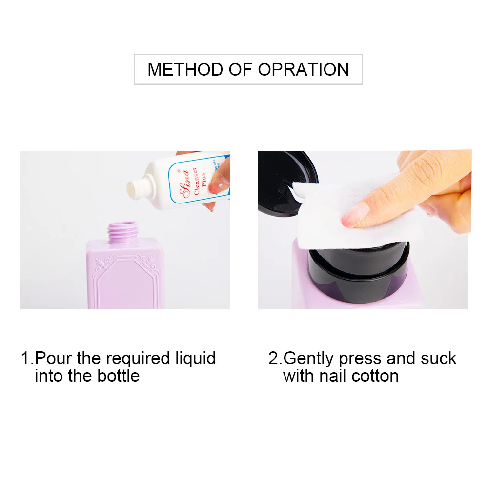 210 мл Одежда высшего Качества Пустой дозатор жидкость для снятия лака Бутылка