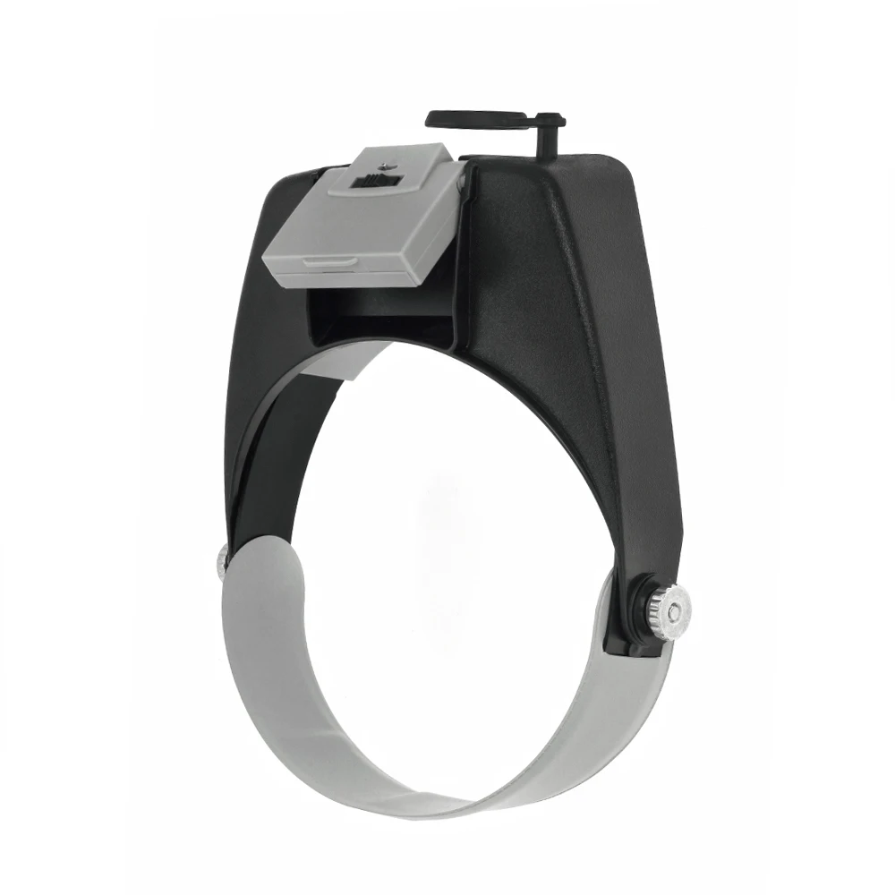 Головной светильник увеличительное стекло лупа для ювелиров со светодиодными