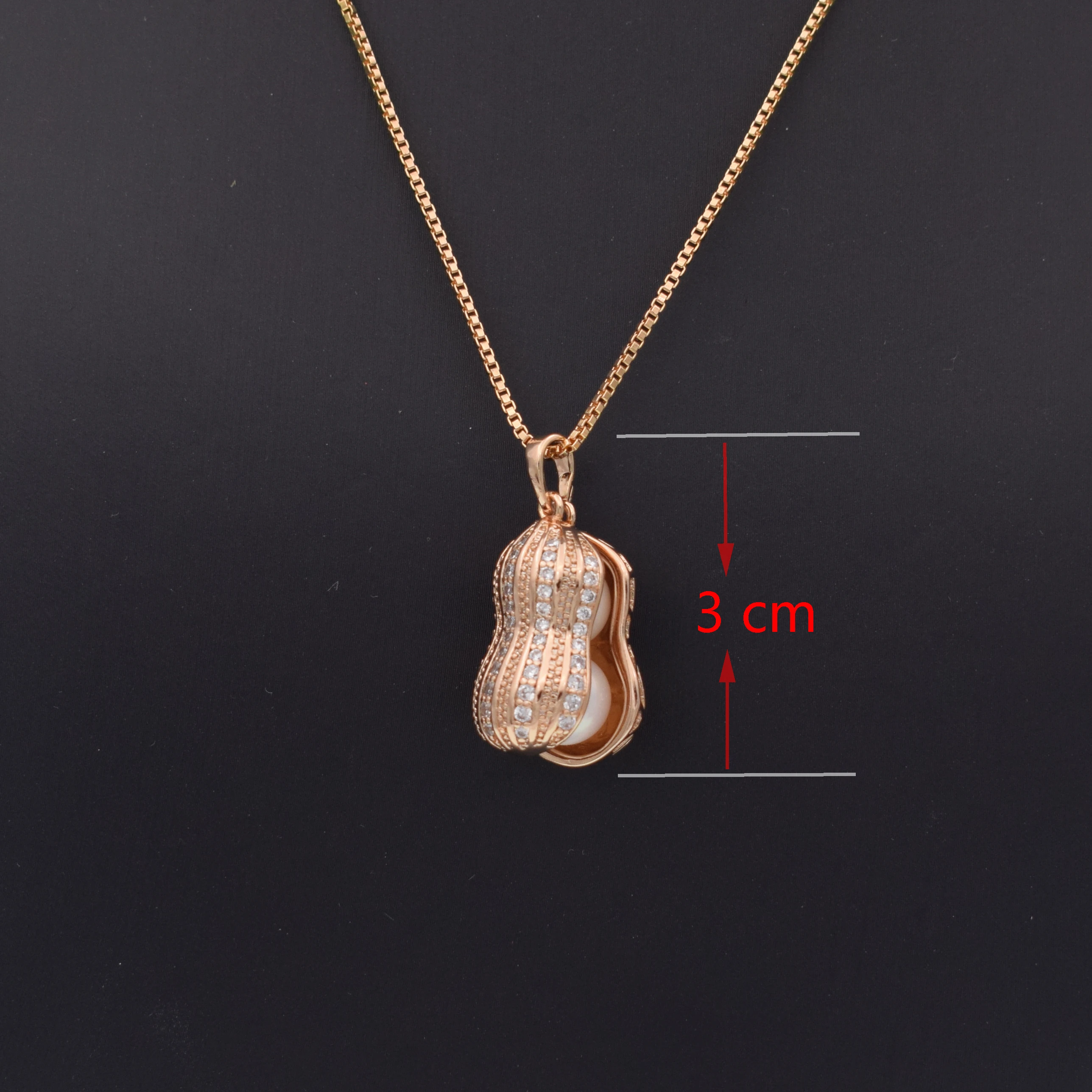 Модное колье милое ожерелье для женщин из нержавеющей стали цепь арахисовое