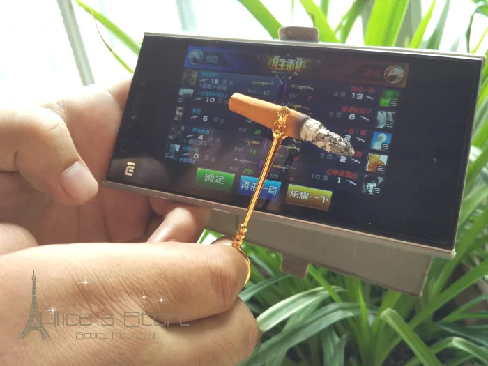 Ручной дизайн металлическое кольцо держатель сигарет стойка для пальцев