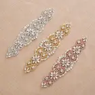 Свадебная аппликация SESTHFAR с кристаллами Стразы Свадебный Пояс серебряные розовые золотые Пришивные аксессуары для свадебного платья