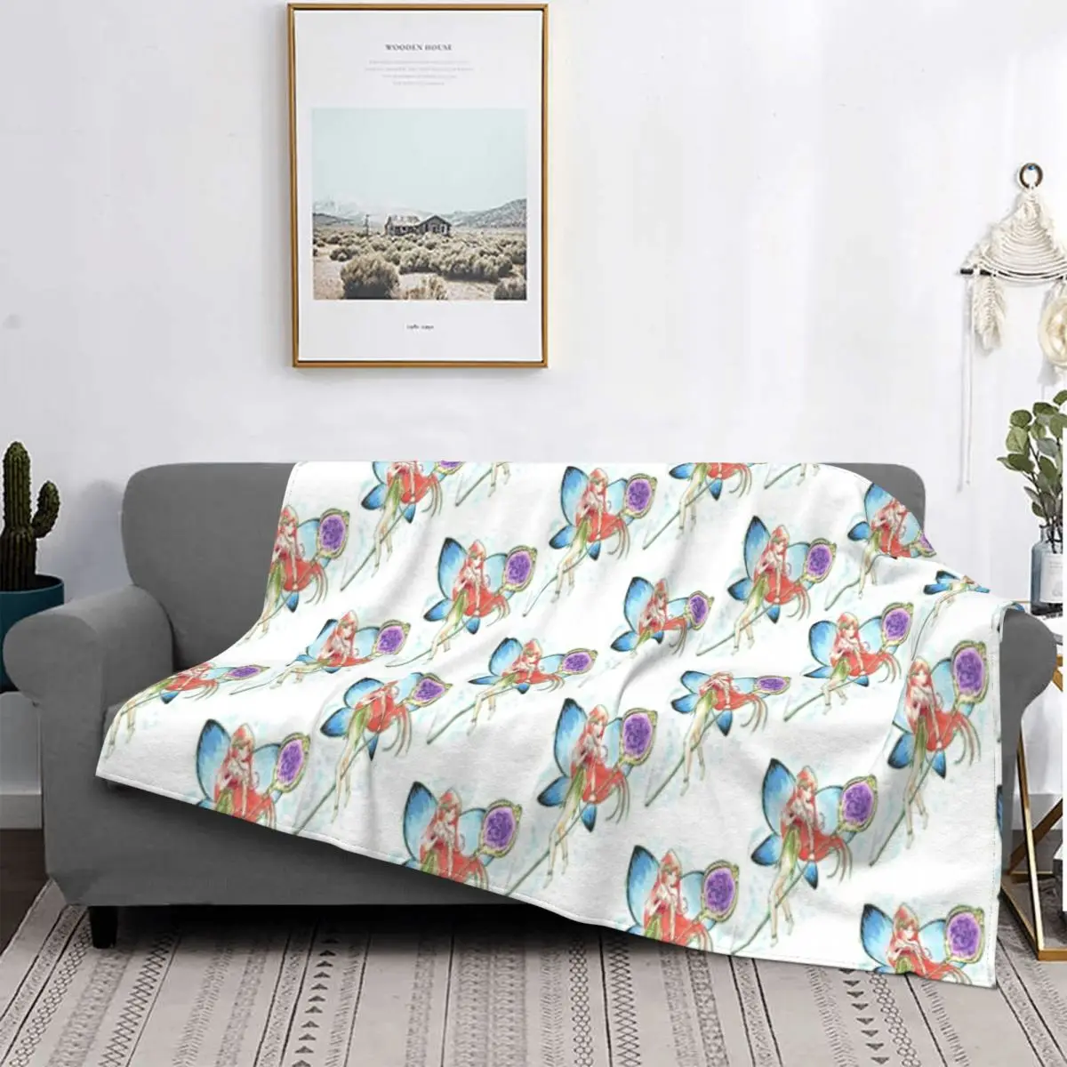 

Manta de hadas de отоние, para cama colcha, cubierta a cuadros, toalla para playa, пикник, manta en la cama