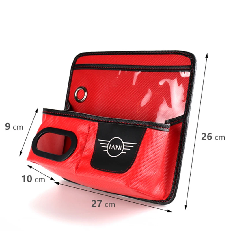 Car Interior Storage Bag Hanging Seat Book Cup Phone Holder For All Mini Cooper F55 F56 F60 R56 R60 Styling Accessories | Автомобили и