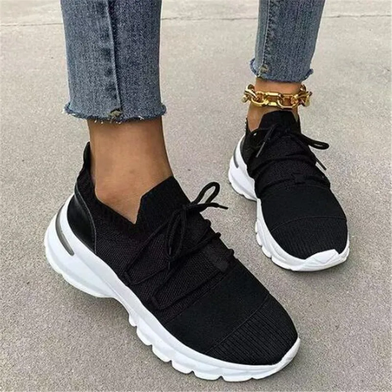 

Large size women's shoes 2021 new mesh breathable platform sneakers womens breathable fashion casual sports shoes women loafers