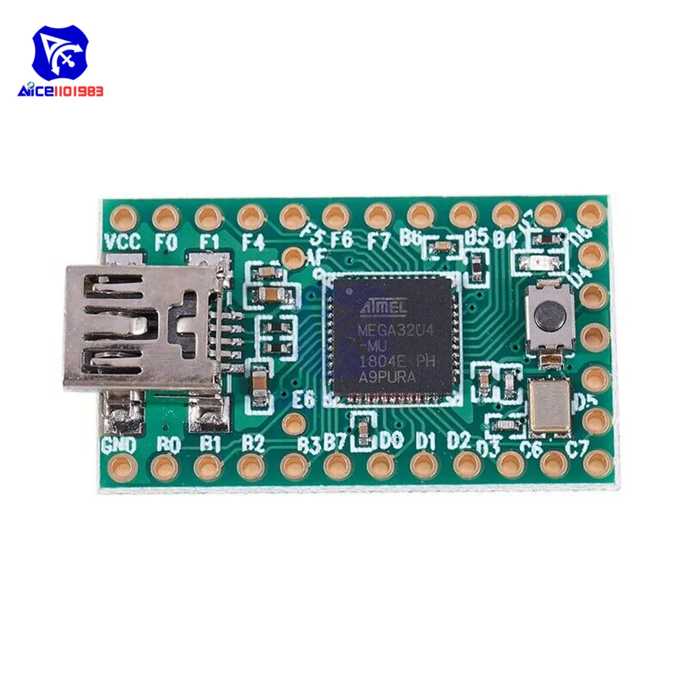 Плата расширения diymore Teensy 2,0 USB AVR ATMEGA32U4 с кабелем для передачи данных для Arduino