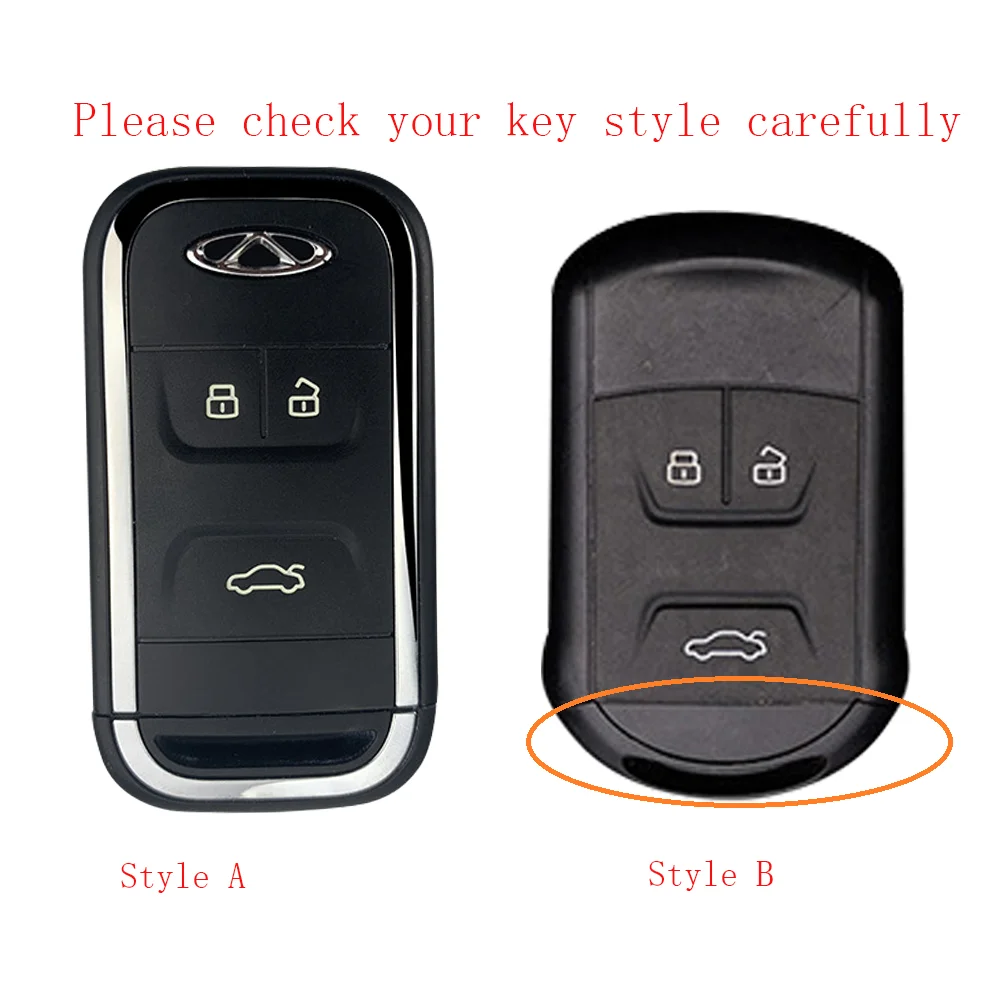 

Silicone Car Key Cover Case For Chery Tiggo 4 7 8 Arrizo Smart Remote Key Holder Sets 3 Button Case Car Interior Accessory