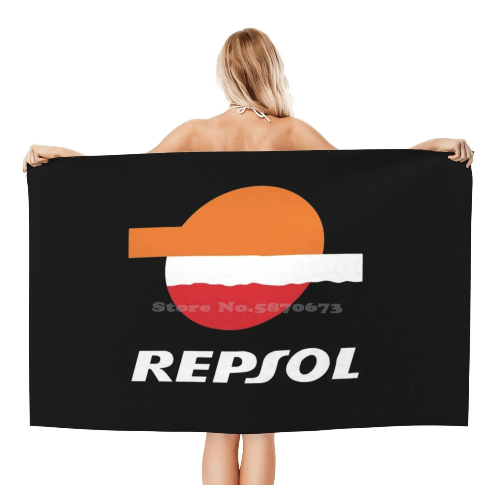 Repsol наклейка на рубашку маска быстросохнущие пляжные банное полотенце | Полотенца банные -1005003828054903
