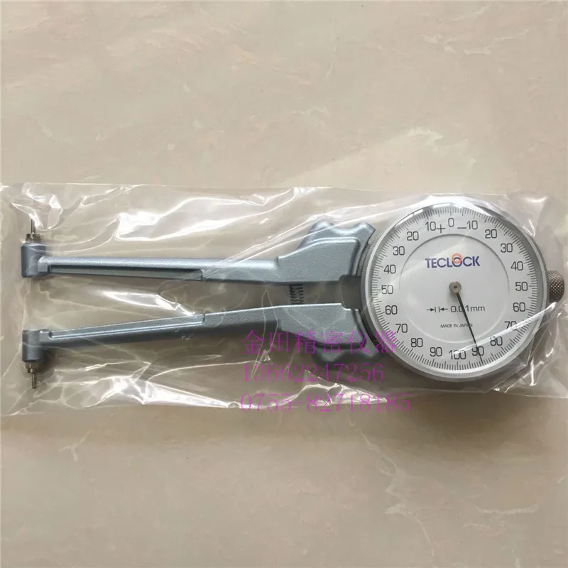 

Authentic Japanese TECLOCK inner caliper inner diameter gauge inner caliper watch IM-882 range 55-153MM