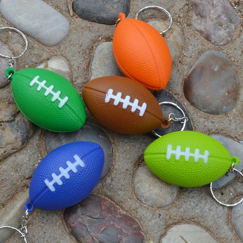 

Basketball Football Baseball Tennis Golf Keychain Creative PU Car Bag Decorating Rings Cute Sport Pendant Gift