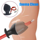 Силиконовая Анальная клизма, Анальная пробка, фаллоимитатор с большой кнопкой, фаллоимитатор, вагинальное зеркало, массажер простаты, Анальный расширитель, секс-игрушка