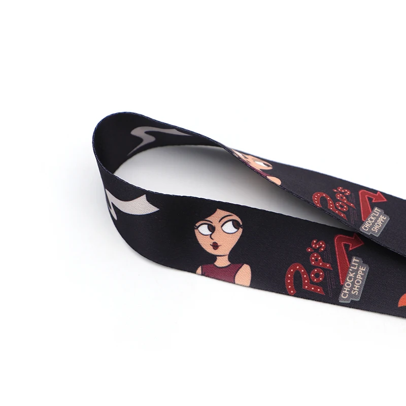 Ривердейл черный ремешок для брелка ID карты пропуск мобильный телефон держатель