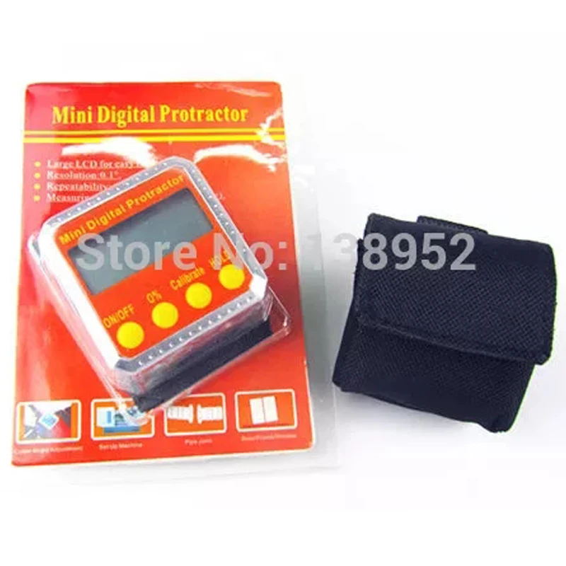 Цифровой мини транспортир инклинометр коническая коробка уровень цифровой