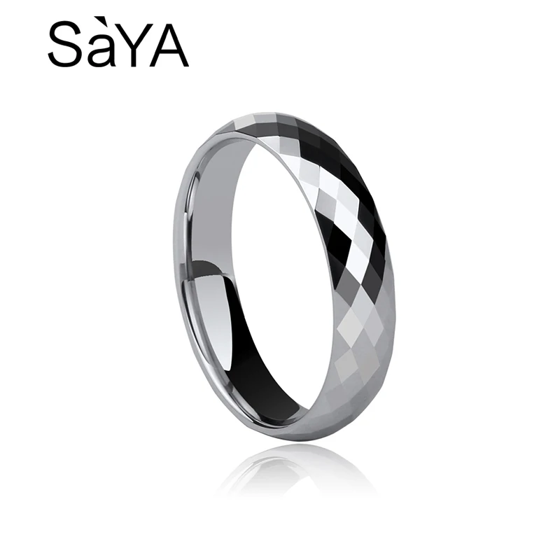 Мужское кольцо вольфрамовые обручальные кольца с куполом удобное полированное