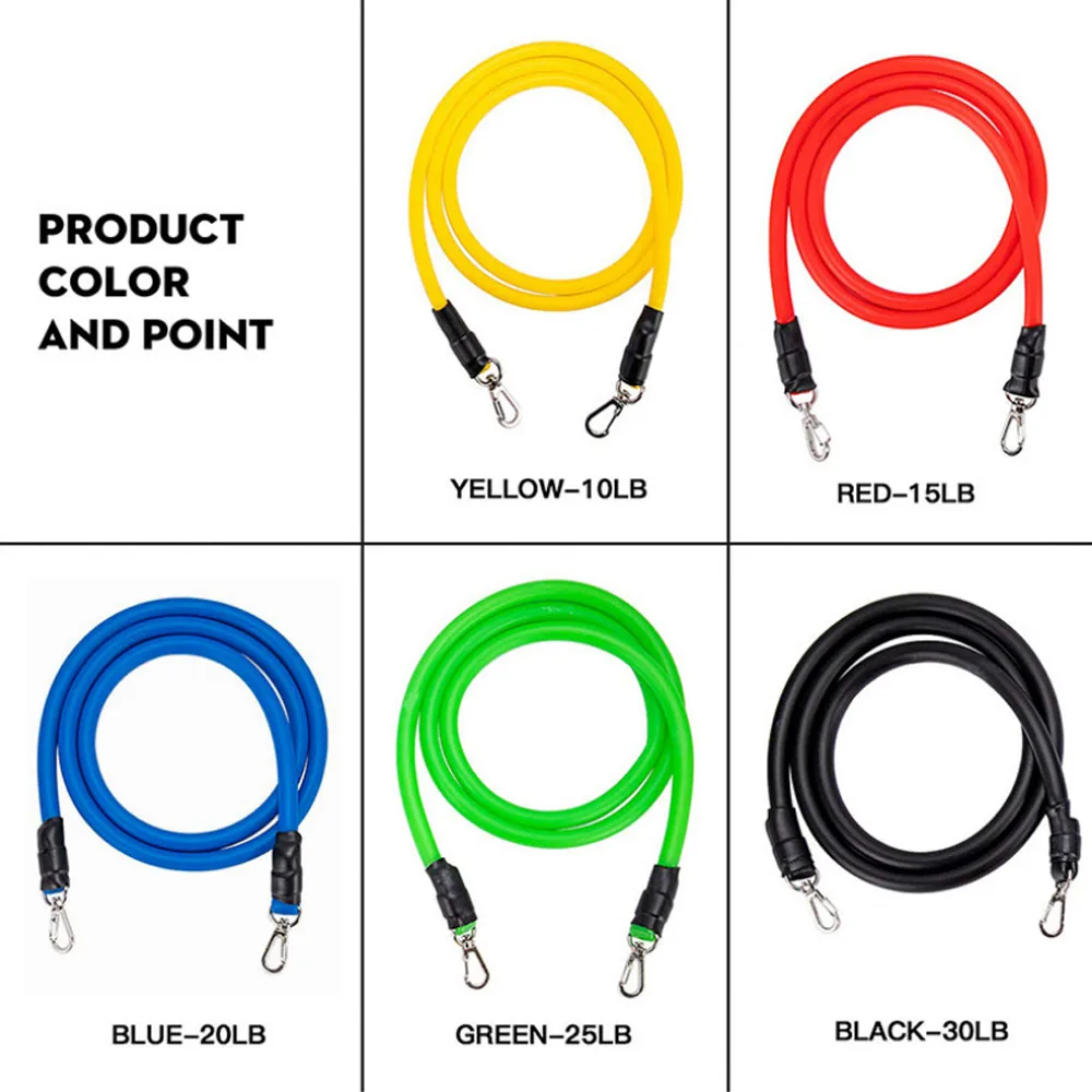 

Body resistance band pull rope elastic rope strength training suit multi-function pull equipment