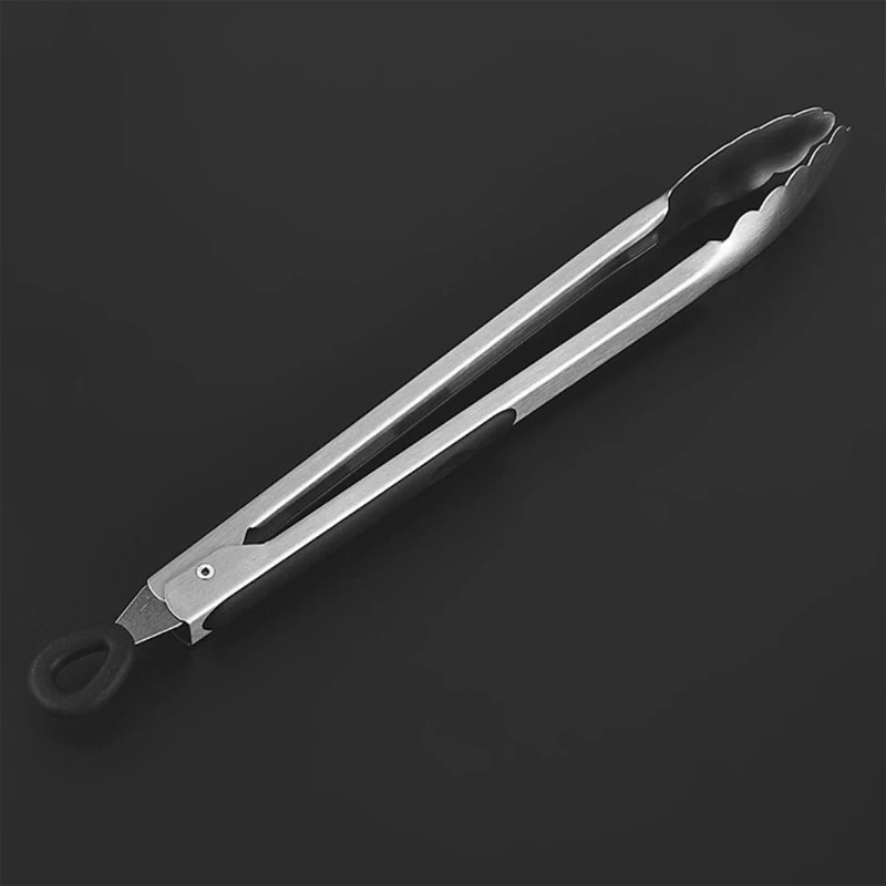 Зажим для решетки барбекю-гриль зажим хлеба из нержавеющей стали силиконовый еды