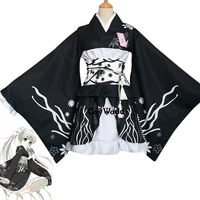 yosuga no sora kasugano sora summer festival lolita kimono yukata maid dress meidofuku uniform outfit anime cosplay costumes