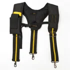 Черные подтяжки для мужчин Y-образные подтяжки для инструментов можно повесить сумку для инструментов ремешок для снижения веса тяжелый рабочий инструмент подтяжки для ремней
