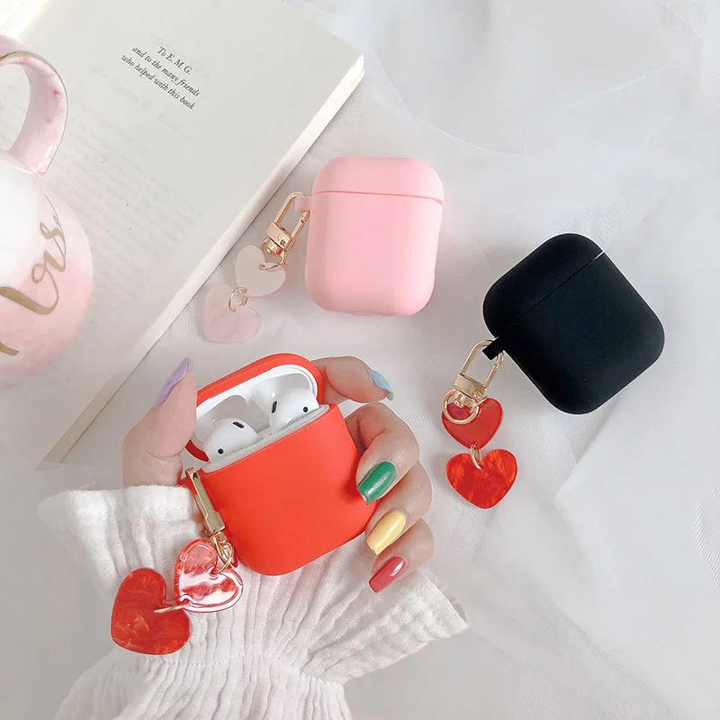 Чехол для наушников для AirPods 2 3 чехол с сердечком силиконовый чехол Bluetooth беспроводной чехол для наушников s Для Air Pods Pro i12 i13 TWS