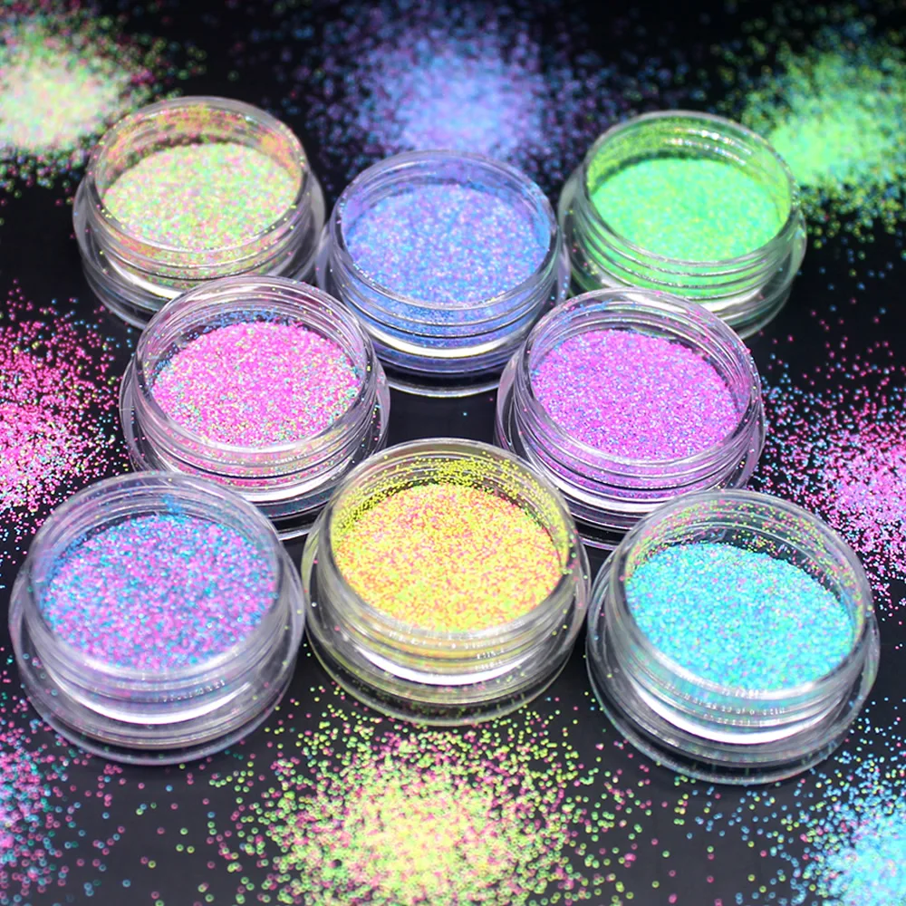 1 шт. Набор цветных блестящих 3d ногтей набор для самостоятельного дизайна