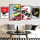 Алмазная живопись 5D сделай сам, квадратнаякруглая современная формула 1, Senna Racing, декоративное настенное искусство без рамки для отеля