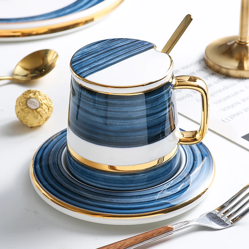 Креативная Стильная Офисная Роскошная кофейная кружка скандинавские кружки с